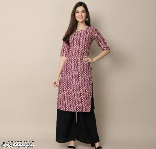 Polyster/Crepe fabric-Nirja Creation Fancy Printed Kurti