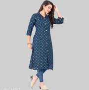 Rayon Cotton Women Printed Kurti