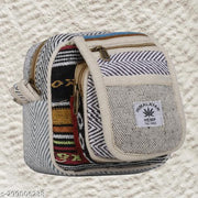 ANESHA Classic Vintage Messenger Bag - Original Heavyweight Cotton Canvas Shoulder Bag with Upgraded Features Pack of 1 Size (7.5 x 7.5) inches Multicolour