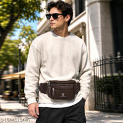 Brown Waist Bag For Men and