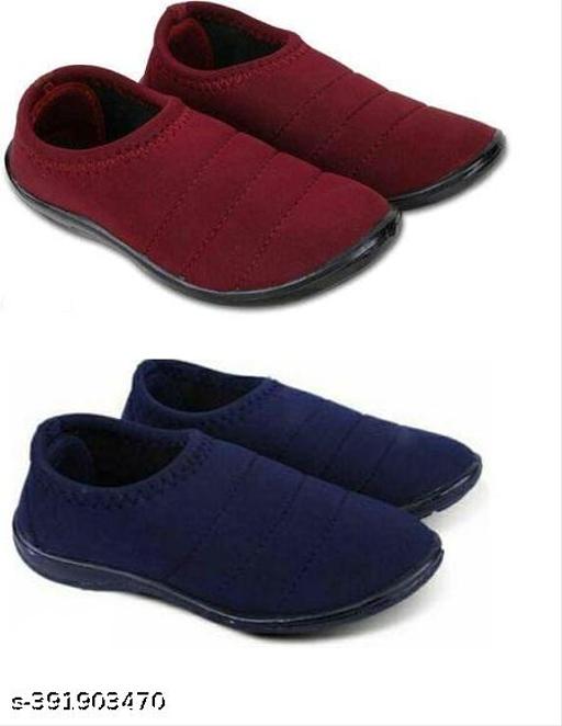 SUPEX Daily Wear Shoes / Women's SlipOn Running Shoe / Winter Bellies/ Walking, Gym, Training, Casual Shoes Combo of 2