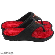 TieFit Men's Accupressure Non-Slip Slippers & TieFit Men's Thong Slipper Combo Pair Of 2