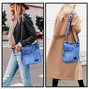 ZAINTO Premium Denim Sling Bag for Women Jeans cross packet bag for girls Blue Jeans Bag