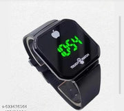 Latest Design Black Colour Touch Screen Led Green light Touch Screen Watch for Teenagers Boy's and girl's With Attractive look's (Age 6 to 13 years)