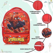 Trendy 15 Inches School Bag for Boys and Girls | Ideal Small Kids Bag Nursery 1st Class Cartoon Printed Waterproof Backpack Bag for Kids Best Stylish/Casual (5+ years)