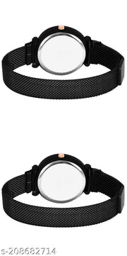 Queen Dial Magnetic Belt Combo Women's and Girl's Watches Pack of 2