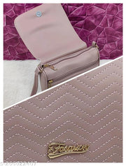 Elegant stylish Lavender PU sling bags/Premium PU leather sling bags for women/Small Sling bags/party wear and wedding bag for women