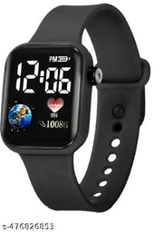 New Trending Square Digital Watch Pink Color For Girls Series of 9 Girls & Kid.