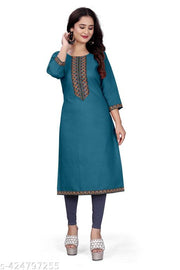stylelist kurti with embroidered work