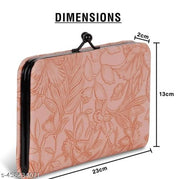 Fantastiqo Embossed Floral Clutch for Women - Elegant and Timeless
