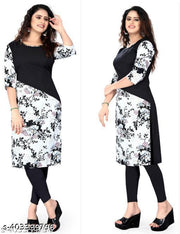 Polyster/Crepe fabric-Trendy Voguish Kurtis
