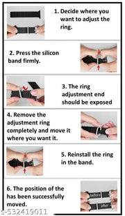 Super Fine Quality Silicon Holes Loop Ultra Watch Strap 1 Pcs Set