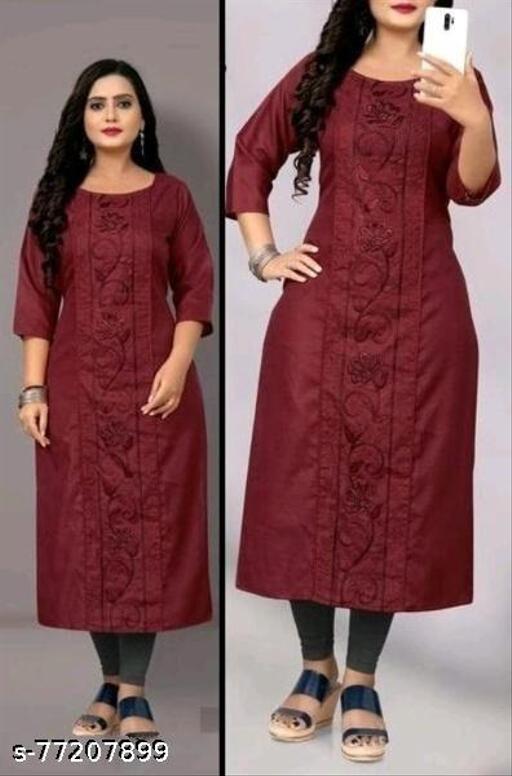 VIVIDH EMBROIDED GEOMETRICAL KURTIS