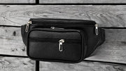 Premium quality leather-look material 3 spacious zippered compartments for better organization