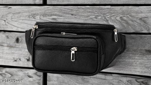 Premium quality leather-look material 3 spacious zippered compartments for better organization