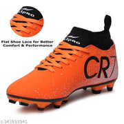 Axpro Synthetic HardGround Dual Color TPU Sole Orange Football shoes Football Shoes For Men