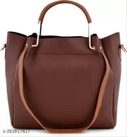 Hercraft Shoulder Pu-Leather Handbags for Women's. Combo Set of 4