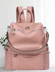 Bohobuzz Backpack Purse for Women Convertible Travel Vintage PU Leather Bag(Backpack,bag,backpack for women women bag fashion,stylish)