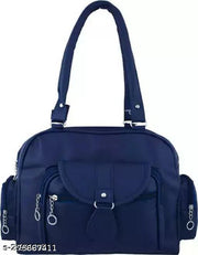 Beautiful Women's Maroon Canvas & Leather Handbag