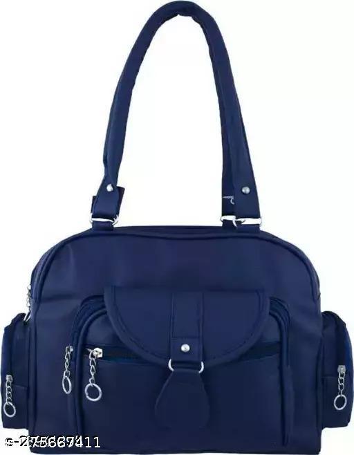 Beautiful Women's Maroon Canvas & Leather Handbag