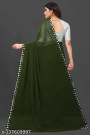 NEW FENCY GEORGETTE CUT WORK SAREE