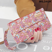 WILDAUK  Casual, Formal, Party Cream Butterfly Print Clutch
