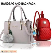 Handbag,backpack,women bag, backpack of women, girls backpack combo, Combo handbag,handbag combo, women handbags stylish, ladies purse