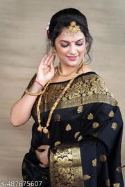 Gazal Fashions Banarasi Silk Saree