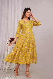 Fashionable Rayon Dijital Print Anarkali Kurti For Women