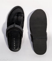 MENS SLIP-ON  KOLHAPURI TAN SANDALS