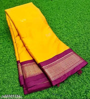 Women Sico Silk Paithani Saree | All Over Zari Butta Design | Running Contrast Blouse | Festive & Wedding Wear