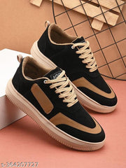 INVERSION Trending sneaker black casual shoes for men.