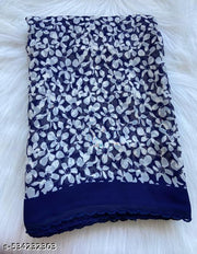 Georgette Printed Saree(With Dori Border)