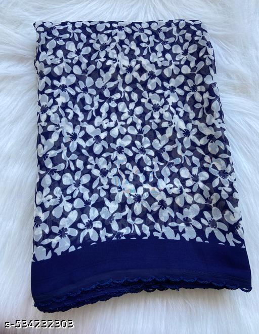Georgette Printed Saree(With Dori Border)