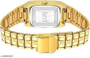 HRRT 9151 Stylish Gold Date & Day Display Analog Watch for Men & Boys | Premium Chain Watch | Party & Daily Wear