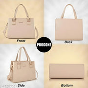 Women's (CREAM HANDBAG)Textured  HAND -BAG