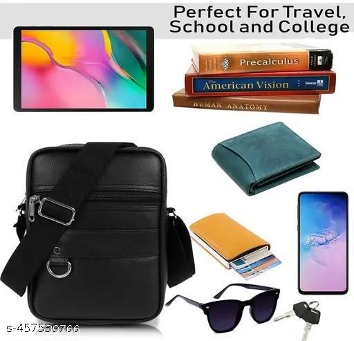 Stylish Professional Casual Synthetic Leather Unisex Bag/Shoulder Bag for Men/Travel Bag/Cross Body Bag/Office Business Bag/Messenger Bag/Stylish Sling Bag for Men & Women