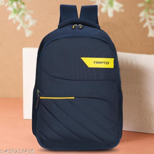 Tripto Casual backpack 3 compartments, front pocket, bottle holder, School bags for boys & girls, College bag for women and men, Ideal for school, college, office Laptop Bag & travel