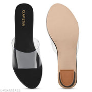 Heel For Women Stylish Fancy Transparent   Medium Heel Sandal Color -Black size available UK (3 TO 8 )  sandal for women, casual heel , women sandal , black heel, heel for women , heel sandal ladies , heel ke sandal ,  high heel , under 300