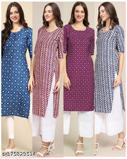 (PACK OF 4) CLASSIC KURTIS FOR WOMEN 2025