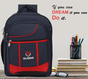Gladius 50L stylish triple partition backpack for 4th-10th class