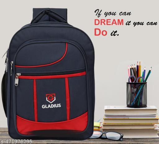Gladius 50L stylish triple partition backpack for 4th-10th class