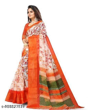 Trending cotton sarees with blouse 399