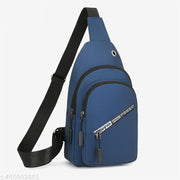 Men & Women Shoulder Bag Small Chest Bag With 2 Compartment, 1 Front Pocket And Earphone Hole/Chest Bag/Travel Chest Bag/Sling Bag For Men