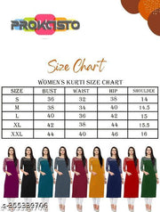 Casual American Crepe And Net Round-Neck 3/4 Length Sleeves Yellow Kurti (42"Inches)