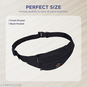 2.4L Waist Bag for Men Women I Ultra Strong Stitching, Sturdy Zippers, Waterproof, Large Fanny Pack for Hiking Travel Camping Running Sports with Adjustable Strap