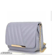 Elegant Quilted PU Leather Sling Bag for Girls/Womens | Stylish Chain Strap Crossbody Bags For Girls