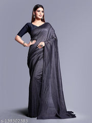 SITANJALI FANCY GOERGETTE SAREE WITH UNSTITCHED BLOUSE