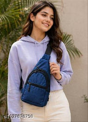 Premium Blue Crossbody Sling Bag for Men & Women
