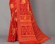 SITANJALI FANCY BRASSO SAREE WITH UNSTITCHED BLOUSE